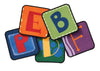 Carpets for Kids KIDsValue PLUS Alphabet Blocks Seating Rug 14" Squares Kit, Primary Colors, Set of 26