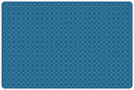 Carpets for Kids KIDSoft Comforting Circles Blue & Teal Classroom Rug, Rectangle
