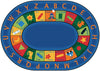 Carpet For Kids Bilingual Circletime Educational & Learning Rug, Oval