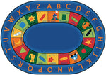Carpets for Kids Bilingual Circletime Educational & Learning Rug, Oval