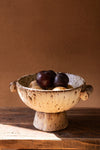 7 inch tall ceramic compote decorative accent