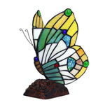 Chloe Lighting CH10038OA06-NL1 Kacy 2 Tiffany-style 1 Light Butterfly Accent Table Lamp 10" Tall