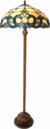 Chloe Lighting CH18043IV18-FL2 Doutzen Tiffany-style 2 Light Victorian Floor Lamp 18`` Shade