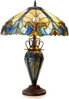Liaison Victorian Tiffany-Style Double Lit Lamp – 18" Shade