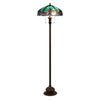 Chloe Lighting CH18780VG18-FL2 Liaison Tiffany-style 2 Light Victorian Floor Lamp 18`` Shade