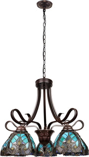 Chloe Lighting CH18780VG25-DD5 LIAISON Victorian-Style 5-Light Antique Dark Bronze Finish Large Chandelier 25