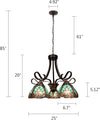 Chloe Lighting CH18780VG25-DD5 Liaison Victorian-Style 5-Light Antique Dark Bronze Finish Large Chandelier 25" Wide