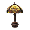 Chloe Lighting CH18780VI12-TL1 LIAISON Tiffany-Style Antique Dark Bronze 1-Light Victorian Table Lamp 12" Shade