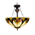 Chloe Lighting CH18780VI18-UH2 Liaison Tiffany-Style 2 Light Victorian Inverted Ceiling Pendant 18`` Shade