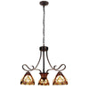 Chloe Lighting CH18780VI25-DD3 LIAISON Victorian-Style 3-Light Antique Dark Bronze Finish Mini Chandelier 25" Wide