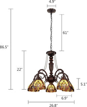 Chloe Lighting CH18780VI27-DC5 LIAISON Victorian-Style 5-Light Large Chandelier 27