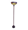 Chloe Lighting CH18780VT15-TF1 Liaison Tiffany-Style 1 Light Victorian Torchiere Floor Lamp 15`` Shade