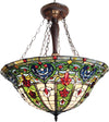 Chloe Lighting Cassandra 22″ Tiffany‑Style Inverted Pendant – Victorian Art Glass