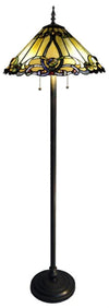 Chloe Lighting CH1B518AV18-FL2 Majestic Grandeur Tiffany-style 2 Light Victorian Floor Lamp 18`` Shade