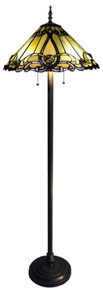 Chloe Lighting CH1B518AV18-FL2 Majestic Grandeur Tiffany-style 2 Light Victorian Floor Lamp 18`` Shade