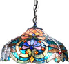 Chloe Lighting Victorian Tiffany-Style Pendant Light with 17" Shade