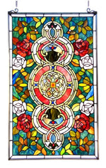 Chloe Lighting CH1P201BV32-GPN Eureka Sonaratiffany-Glass Victorian Window Panel 20x32