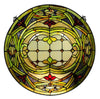 Chloe Lighting 24″ Tiffany Victorian Window Panel – Round Stained Glass Medallion