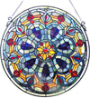 Chloe Lighting 20″ Victorian Tiffany-Glass Suncatcher – Round Window Panel