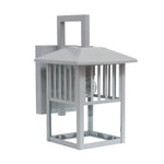 Chloe Lighting Frisco Transitional 1 Light Painted Nickel Outdoor Wall Sconce 11`` Height