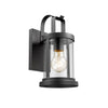 Chloe Lighting CH2S089BK11-OD1 Kash Transitional 1 Light Textured Black Outdoor Wall Sconce 11" Tall