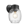 Chloe Lighting Holden Textured Black Outdoor Wall Sconce 10" Tall