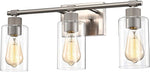 Chloe Lighting CH2S124BN22-BL3 Mercy Contemporary 3 Light Brushed Nickel Bath Vanity Fixture 22`` Width
