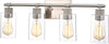 Chloe Lighting CH2S124BN27-BL4 Mercy Contemporary 4 Light Brushed Nickel Bath Vanity Fixture 27`` Width