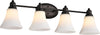 Chloe Lighting CH2S125RB30-BL4 Janet Contemporary 4 Light Rubbed Bronze Bath Vanity Fixture 30`` Width