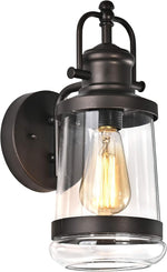 Chloe Lighting CH2S205RB14-OD1 Derrick Transitional 1 Light Rubbed Bronze Outdoor Wall Sconce 14`` Height