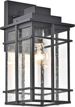 Chloe Lighting CH2S211BK14-OD1 Kenneth Transitional 1 Light Textured Black Outdoor Wall Sconce 14`` Height