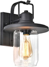 Chloe Lighting CH2S213BK12-OD1 Christopher Transitional 1 Light Textured Black Outdoor Wall Sconce 12`` Height