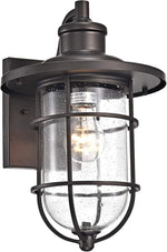 Chloe Lighting CH2S298RB14-OD1 Markus Transitional 1 Light Rubbed Bronze Outdoor Wall Sconce 14`` Height