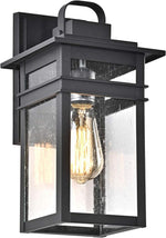 Chloe Lighting CH2S299BK13-OD1 Brian Transitional 1 Light Textured Black Outdoor Wall Sconce 13`` Height