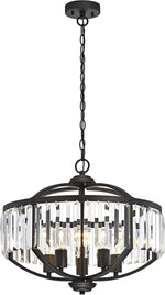 Chloe Lighting CH2S843RB20-UP5 Kenna Transitional 5 Light Rubbed Bronze Ceiling Pendant Fixture 20`` Width