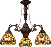 Chloe Lighting CH32825DB24-DC3 Anisoptera Purity3-Light Mini Chandelier 24