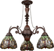 Chloe Lighting CH32825DB24-DC3 Anisoptera Purity3-Light Mini Chandelier 24