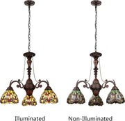 Chloe Lighting CH32825DB24-DC3 Anisoptera Purity3-Light Mini Chandelier 24