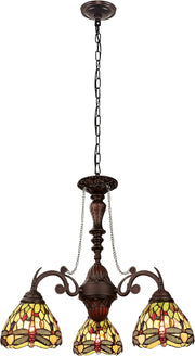 Chloe Lighting CH32825DB24-DC3 Anisoptera Purity3-Light Mini Chandelier 24