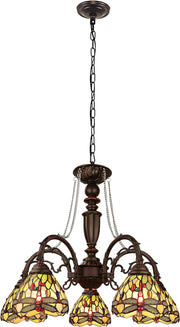 Chloe Lighting CH32825DB27-DC5 ANISOPTERA Purity 5-Light  Dark Bronze Finish Large Chandelier 27