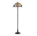 Chloe Lighting CH33313VI18-FL2 Cooper Tiffany-style 2 Light Victorian Floor Lamp 18`` Shade