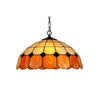 Chloe Lighting Eileen Tiffany‑Style Pendant – 18″ Stained Glass Kitchen Light