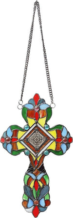 Chloe Lighting CH3P583BG13-XPN ADELINA Victorian Tiffany-Style Stained Glass Window Panel 13"