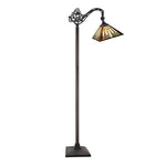 Tiffany Style Floor Light – Mission Stained Glass Reading Lamp with 1 Light Fixture for Indoor Spaces 64"H by Chloe Lighting