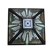 stained glass wall sconce