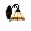 Chloe Lighting CH3T315MI07-WS1 BELLE Mission-Style 1- Light Blackish Bronze Finish Wall Sconce 7" Shade