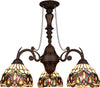 Chloe Lighting CH3T353BV24-DC3 Serenity Victorian-Style 3-Light Dark Bronze Finish Mini Chandelier 24" Wide