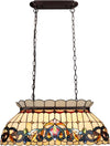 Chloe Lighting CH3T353BV28-IL3 Serenity Victorian-Style 3-Light Dark Bronze Finish Island Pendant 28" Wide