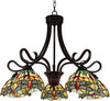Chloe Lighting CH3T471GD27-DD5 Empress Dragonfly Tiffany-Style Dark Bronze 5 Light Large Chandelier 27" Wide