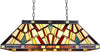 Chloe Lighting CH3T523BM28-IL3 VINCENT Mission Tiffany-Style 3 Light Island Pendant 28" Wide
